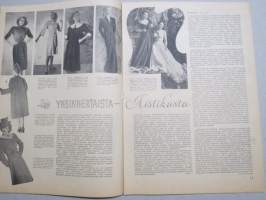 Eeva 1946 nr 3 kansikuva neiti Brita Levón, Mitä on inspiratio?, Miss Hu Tsi-Pang tutustuu Suomeen, Miss Jäderholm-Snellman Lontoon näkradiossa, Vihittyjä, ym.