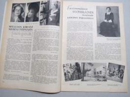 Eeva 1946 nr 6 kansikuva Aino-Inkeri Notkola ja Vappu Elo kansanteatterissa, Morsiameni pukuko?, Romantiikkaa Uruguaylaisessa täysihoitolassa, Mitä on juhannus?, ym.