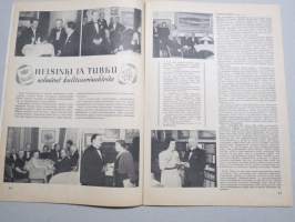 Eeva 1946 nr 2 kansikuva Pariisi luo uutta, Kreivitär runoilee rakkaudesta, Kuin Pariisin kattojen yllä, Helsinki ja Turku solmivat kulttuurisuhteita, Virginia, ym.