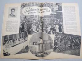 Eeva 1946 nr 2 kansikuva Pariisi luo uutta, Kreivitär runoilee rakkaudesta, Kuin Pariisin kattojen yllä, Helsinki ja Turku solmivat kulttuurisuhteita, Virginia, ym.