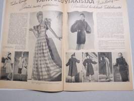 Eeva 1946 nr 1 kansikuva Kevään nainen, Gabriela Mistral, rakkauden, lasten ja kotimaan runolija, Itkevät ruusut, Iltajuhlissa, Mr Järvinen tuli New Yorkista, ym.