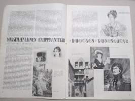 Eeva 1945 nr 3 kansikuva näyttelijätär Tuire Orri ja pieni Mona Tuire Kristiina, Sielullisesti sairaiden parissa, Ajatteletko avioeroa?, Bronda on nähnyt paljon, ym.