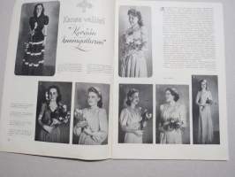 Eeva 1945 nr 5 kansikuva Kesähattu Metsäpäivien naisten matinean pukuesityksessä, Kansa valitsi Kevään kuningattaren, Annetaanko miehen uskottomuus anteeksi?, ym.