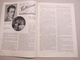 Eeva 1945 nr 5 kansikuva Kesähattu Metsäpäivien naisten matinean pukuesityksessä, Kansa valitsi Kevään kuningattaren, Annetaanko miehen uskottomuus anteeksi?, ym.
