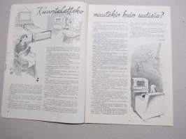 Eeva 1944 nr 9 kansikuva Häät Punjon kartanossa, Naisen aatokset..., Paljon säästin, Jätkänä jätkien parissa, Kuunteletko muutakn kuin uutisia?, Tapaaminen, ym.