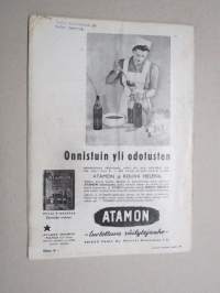 Eeva 1943 nr  6 kansikuva Kauneuskuningatar rouva Sirkka Salonen-Vartia suomalaisessa pumpulikävelypuvussa, Mies ja kevät, Mitä teillä on sydämmellänne?, ym.
