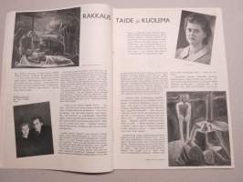 Eeva 1943 nr 3 Avioliiton ongelmia, Rakkaus, taide ja kuolema, Neljä kirjettä, Hotellinisäntien kuningas, Räikeän punainen pusero ja ohuen sininen puku, ym.