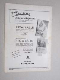 Eeva 1943 nr 3 Avioliiton ongelmia, Rakkaus, taide ja kuolema, Neljä kirjettä, Hotellinisäntien kuningas, Räikeän punainen pusero ja ohuen sininen puku, ym.