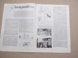 Eeva 1951 nr 2 Tyylikkään Eevan asusteista, Naisia parakissa, Seurapiirimaalari ja hänen &quot;rakastajattarensa&quot;, Hiljasen vallankumouksen maassa, Olen köyhä, ym.