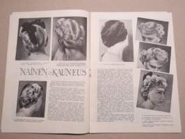 Eeva 1949 nr 2 kansikuva Rouva Sylvi Rydman, Nainen ja kauneus, Ikuisia kulkureita, Kauppakorkeakoulun oma talo valmstuu, Bussilla Pariisista Helsinkiin, ym.