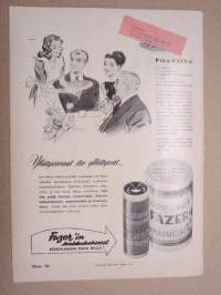 Eeva 1949 nr 2 kansikuva Rouva Sylvi Rydman, Nainen ja kauneus, Ikuisia kulkureita, Kauppakorkeakoulun oma talo valmstuu, Bussilla Pariisista Helsinkiin, ym.