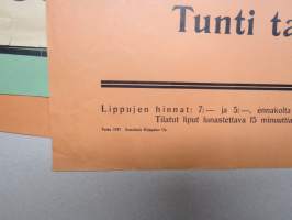 Tarmon Näyttämö (Turku) - Vuoriston poika, 1937 -näytelmäjuliste / theatre poster