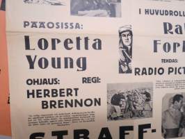 Rangaistuskomppania (Ranskan muukalaislegioona) Straffkompaniet, Loretta Young, Ralph Forbes -elokuvajuliste / movie poster