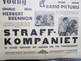 Rangaistuskomppania (Ranskan muukalaislegioona) Straffkompaniet, Loretta Young, Ralph Forbes -elokuvajuliste / movie poster