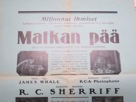 Matkan pää - Männen vid fronten, ohjaus James Whale -elokuvajuliste / movie poster