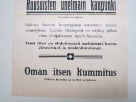 Ruusuisten unelmain kaupunki &amp; Oman itsen kummitus (Elokuvateatteri New-York Atlant) -elokuvajuliste / movie poster