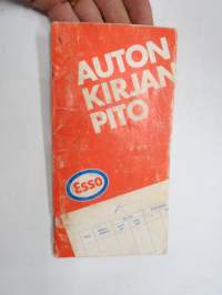 Esso - auton kirjanpito ja  Esso Test huoltoasemaluettelo 1.1.1973