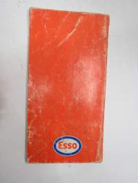 Esso - auton kirjanpito ja  Esso Test huoltoasemaluettelo 1.1.1973