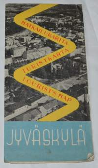 Jyväskylä matkailukartta / turistkarta / tourist´s map 1952