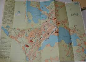 Jyväskylä matkailukartta / turistkarta / tourist´s map 1952