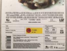 Saw 2-disc edition DVD - elokuva suom. txt