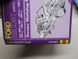 Ford Escort (petrol) sept 1980 to 1987 1117cc, 1296 cc, 1297 cc, 1392 cc, 1597 cc Haynes Owner´s Workshop Manual korjausohjekirja englanniksi