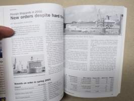 Finnish Maritime Index 2003-2004, sis. mm. Shipowner Hans Langh + fleet list, Ex-Finns on the seven seas, Finnish / Åland funnel marks, etc.