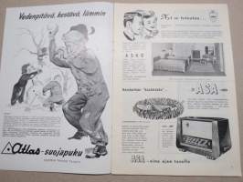 Eeva 1952 nr 2 kansikuva Seija Ilomäki, balettitanssijatar, Miten balettityttö elää?, Tuhkimo-satu nykyaikaisena todellisuutena, Andalusian öitä, ym.