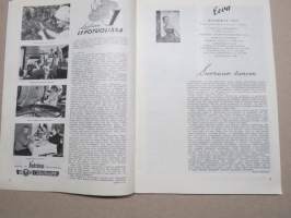 Eeva 1952 nr 2 kansikuva Seija Ilomäki, balettitanssijatar, Miten balettityttö elää?, Tuhkimo-satu nykyaikaisena todellisuutena, Andalusian öitä, ym.