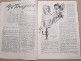 Eeva 1952 nr 2 kansikuva Seija Ilomäki, balettitanssijatar, Miten balettityttö elää?, Tuhkimo-satu nykyaikaisena todellisuutena, Andalusian öitä, ym.