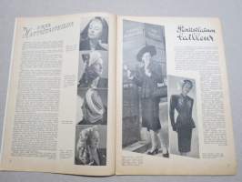 Eeva 1947 nr 2 kansikuva Märta Laurent, Ullakolta löytyi vanha rokokoosohva..., Eräs hattutateilija, Mrs. Sherlock Holmes, Onko suomalaisella naisella huumorntajua?