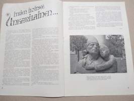 Eeva 1944 nr 8 kansikuva Lucia Nitovitova, Waac-sotilaana Etelämeren sotanäyttämöllä, Tanssijattaren romanttiset vaheet, Itkien iloitsee Unkarilainen, ym.