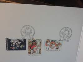 Postikortti Mauri Kunnas, ensipäiväleimat 1996