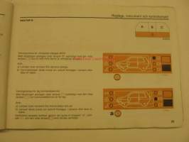 Fiat Uno åm. 1984 instruktionsbook owner´s manual 