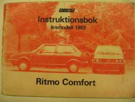 Fiat Ritmo Comfort åm. 1983 instruktionsbok owner´s manual 