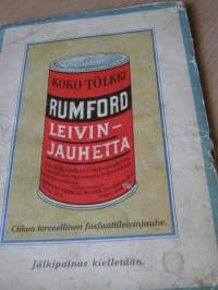 xx  rumford leipomisohjekirjanenvakitan tarjous helposti paketti 19x36 x60 cm paino 35kg 5e.