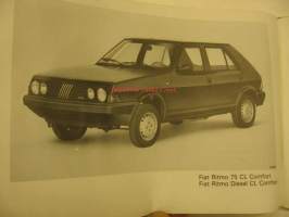 Fiat Ritmo Comfort åm. 1983 instruktionsbok owner´s manual 