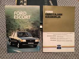 Ohjekirja Ford Escort ja omistajan käsikirja.