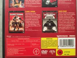 4x Tarantino - Rodriguez: Pulp Fiction - Sin City - Planet terror - Death proof DVD - elokuva suom. txt