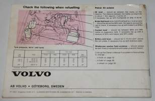 Volvo 242 244 245 Owners Manual 1978