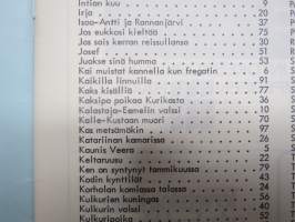 Kippariviisuja - Kipparit 77 - keväällä -78 valmistuneiden Tie- ja vesi-insinöörien laulukirja, laulujen ja &quot;kipparien&quot; nimet näkyvät kohteen kuvissa