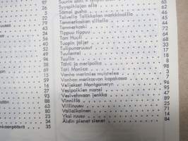Kippariviisuja - Kipparit 77 - keväällä -78 valmistuneiden Tie- ja vesi-insinöörien laulukirja, laulujen ja &quot;kipparien&quot; nimet näkyvät kohteen kuvissa