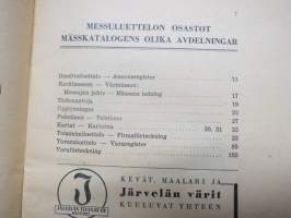 Kevätmessut 1948 luettelo / Vårmässän katalog