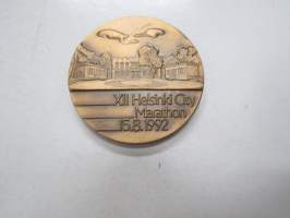 XII Helsinki City Marathon 1992 -muistomitali / commemorative medal