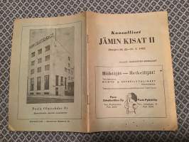 Kansalliset JÄMIN KISAT II 22-23.3 1952