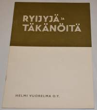Ryijyjä ja täkänöitä