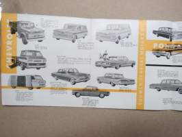 GM - General Motors 1961 yleisesite -myyntiesite / sales brochure