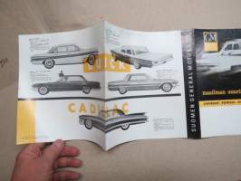 GM - General Motors 1961 yleisesite -myyntiesite / sales brochure