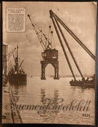 Suomen Kuvalehti N:o 25 / 1927 - Kannessa Katajanokan nostokurki