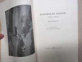 Korsholms skolor 1859-1934 - Minnesskrift